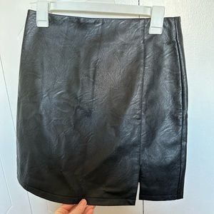 Topshop Leather Skirt